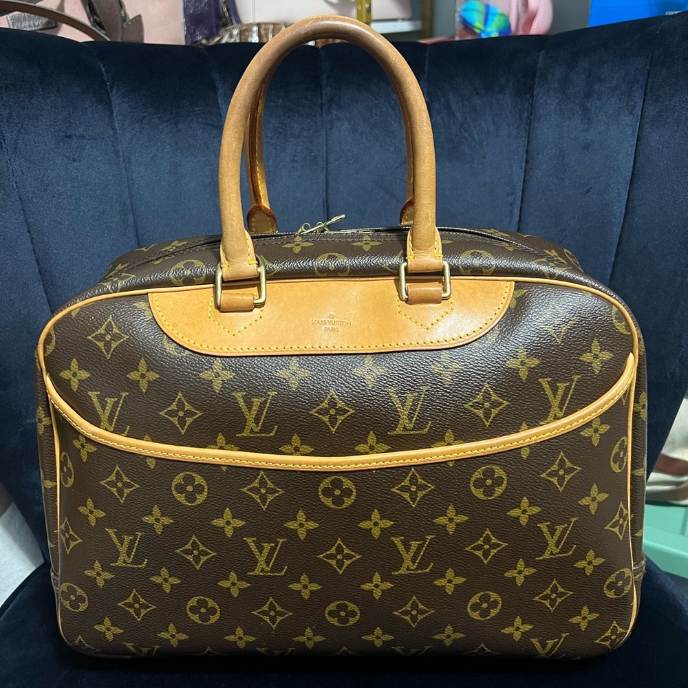 LOUIS VUITTON Deauville Brown Monogram Bag